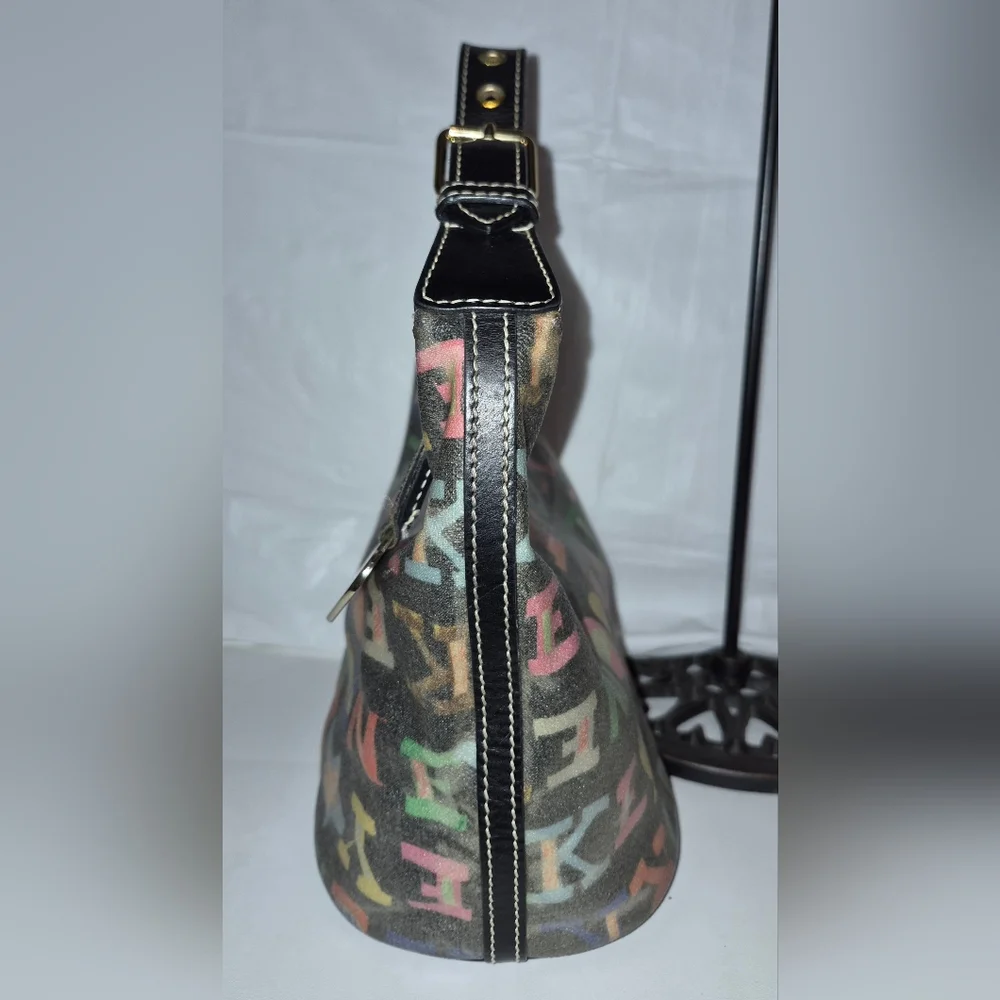 Vintage Y2k Dooney & Bourke Multicolor Hobo Bag
